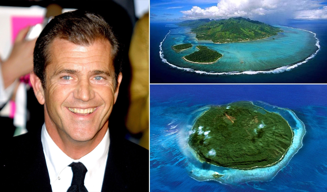 
	
	Ngôi sao của The Braveheart - Mel Gibson - đã mua hòn đảo Mago có diện tích 5.500 mẫu Anh với giá 15 triệu USD.